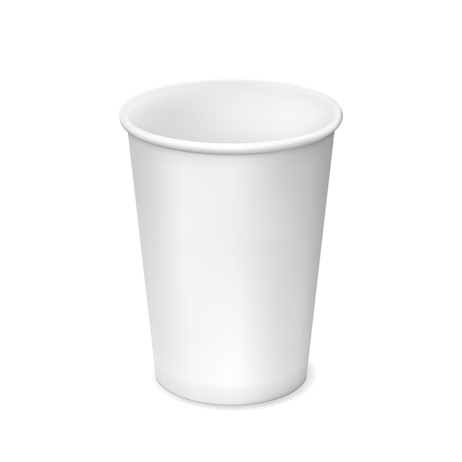 10oz Hot Paper Cups - White