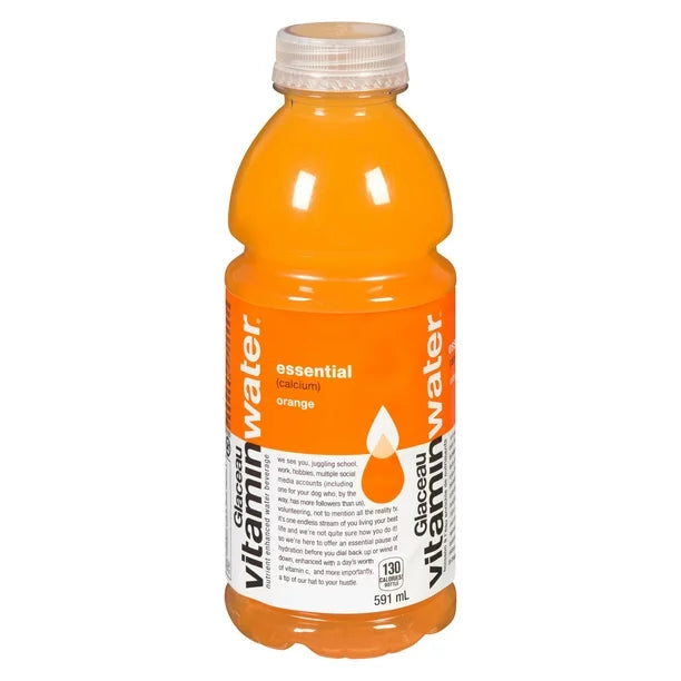 Glaceau Vitamin water Essential, Orange Bottles