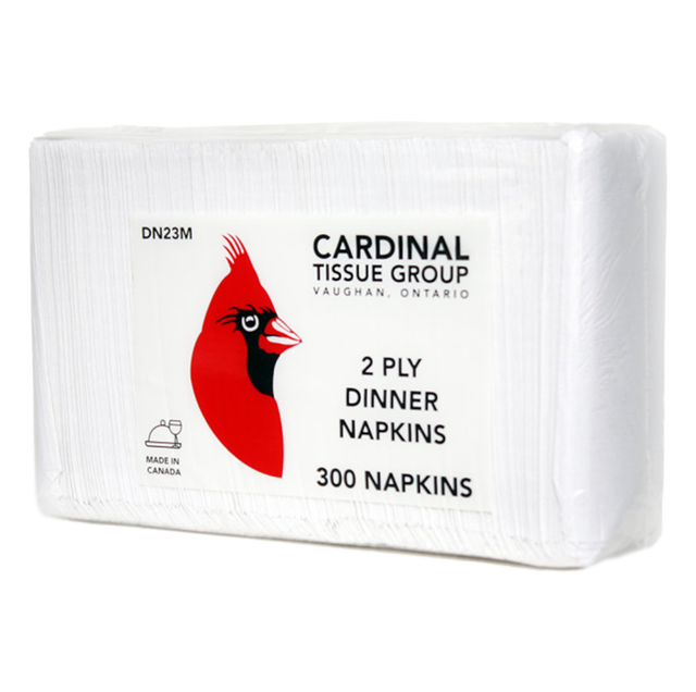 Cardinal Dinner Napkin - 2 Ply 1/8 fold