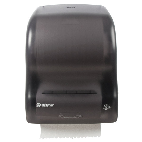 San Jamar T7400TBK Simplicity Essence Classic Black Pearl Mechanical Hands Free Paper Towel Dispenser