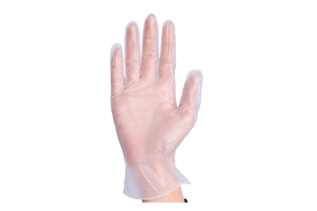 Clear Vinyl Gloves Powder free - Medium