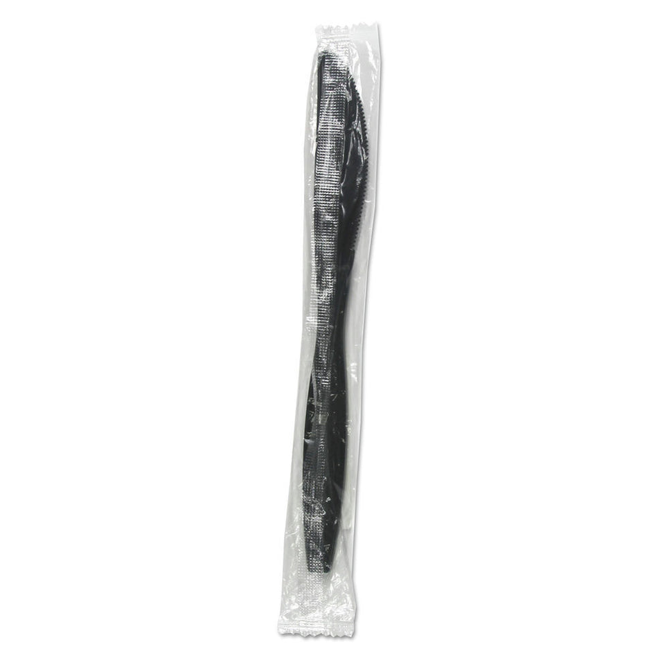 Black Medium Individually Wrapped Knifes