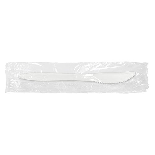 White Medium Individually Wrapped Knifes