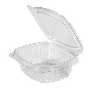 Genpak AD04 Clear Hinged Deli Container - 4oz