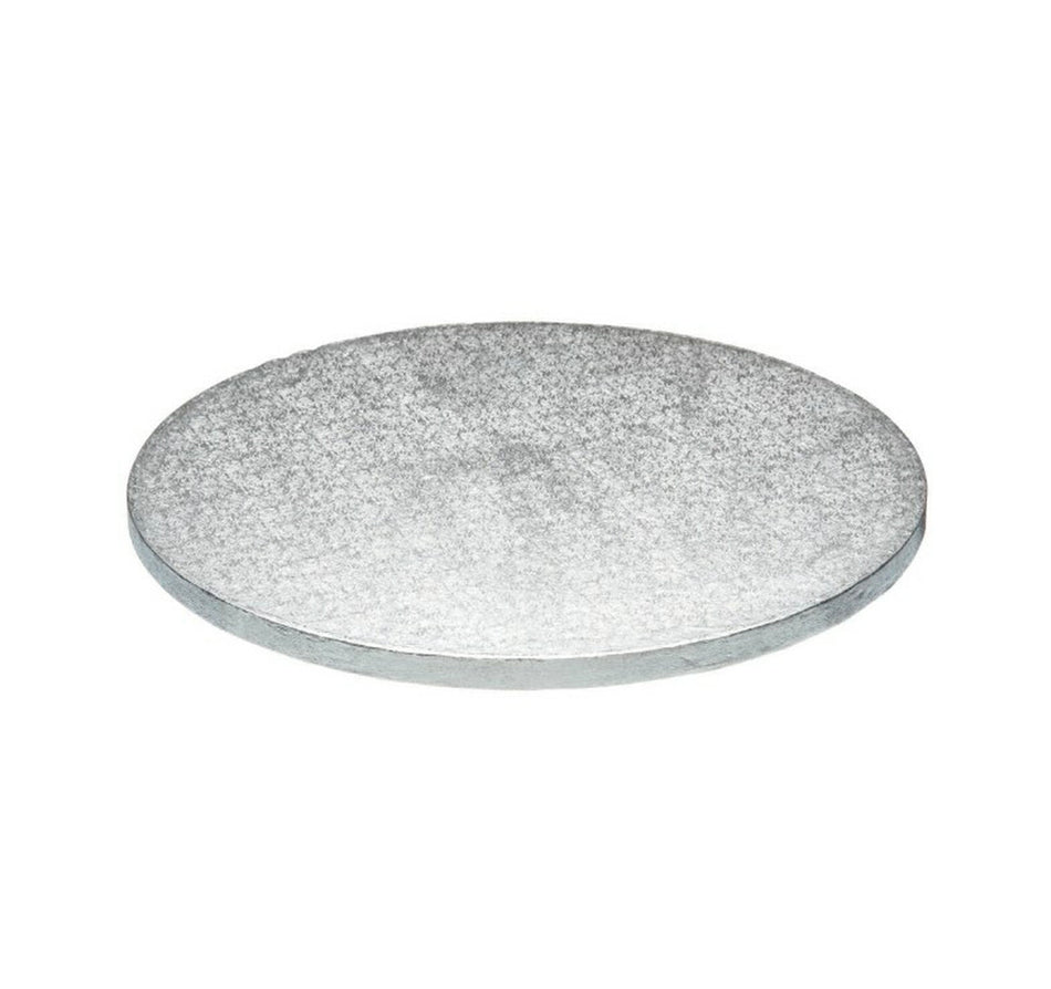 8" Round x 1/2" thick  Silver Cake Board