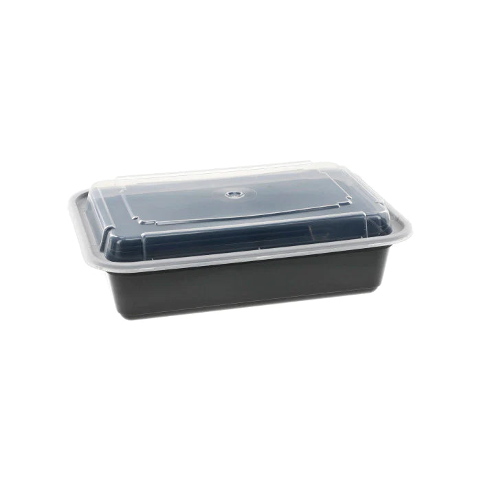 24oz Plastic Rectangular Container Combo