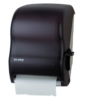 San Jamar T1100TBK Classic Lever Roll Towel Dispenser - Black Pearl