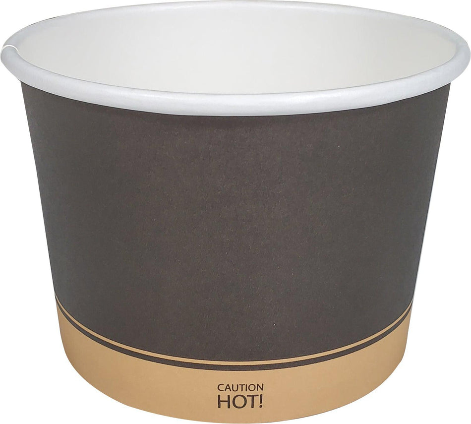 4 oz Paper Soup Container - Ebony