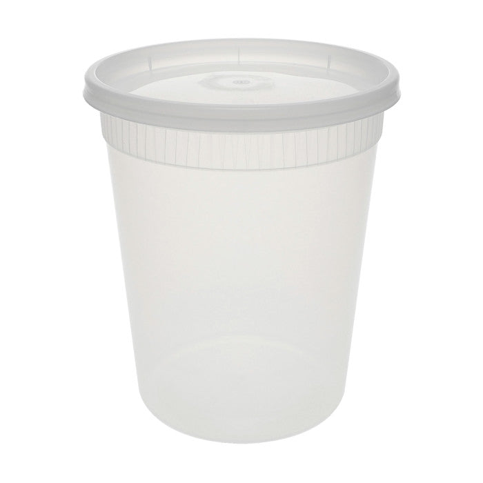 24oz Round Deli Container with Lids