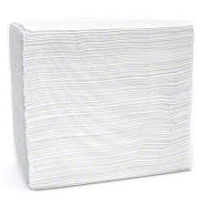 6.3"x13" 1 Ply Junior Dispenser Napkins 1/6 Fold - White