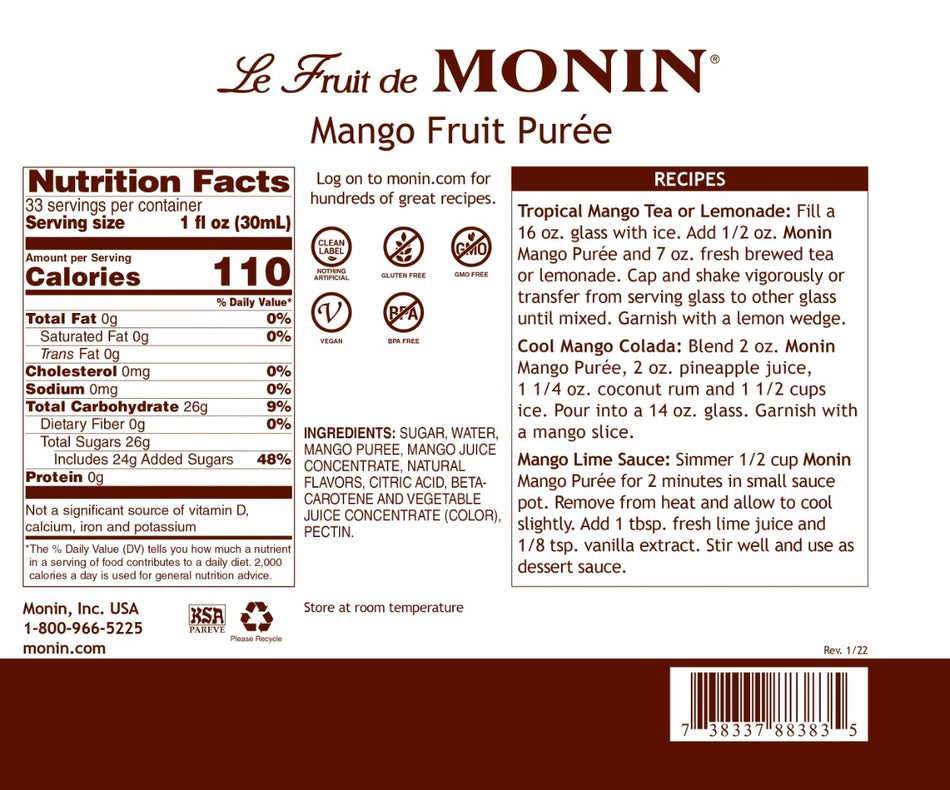 Monin Mango Puree