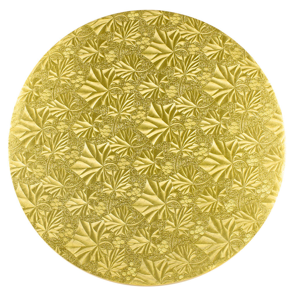 12" Round x 1/2" thick  Gold Cake Board