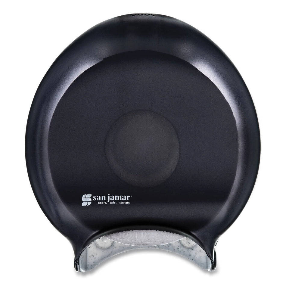 San Jamar R2000TBK Classic 9" Single Roll Jumbo Toilet Tissue Dispenser - Black Pearl