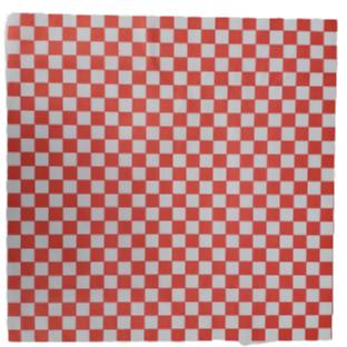 Checkered Sheets - Red - 14"x14" - 172050