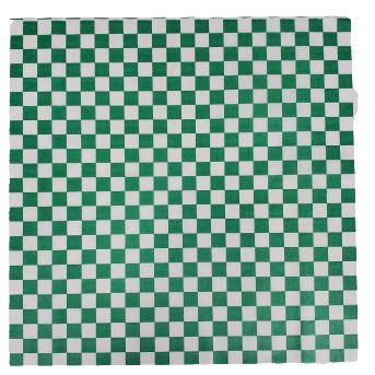 Checkered Sheets - Green - 14"x14" - 172063