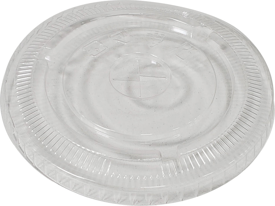 Clear X Straw Flat Lid for 16 to 24oz-98mm