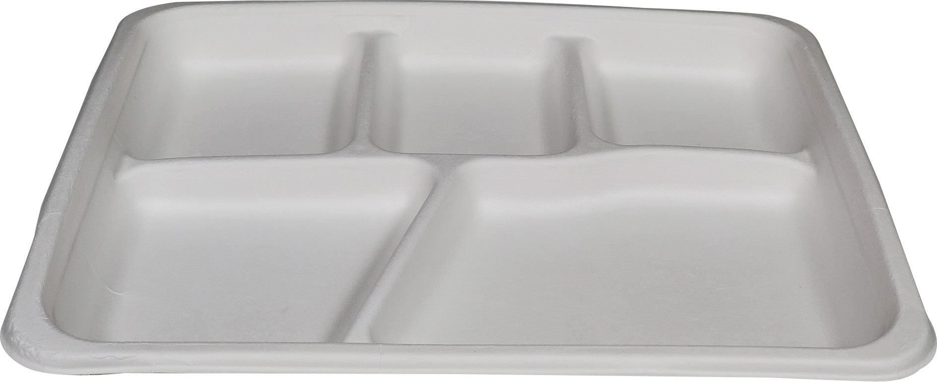 Eco-Craze - Bagasse - 5 Compatment Plate