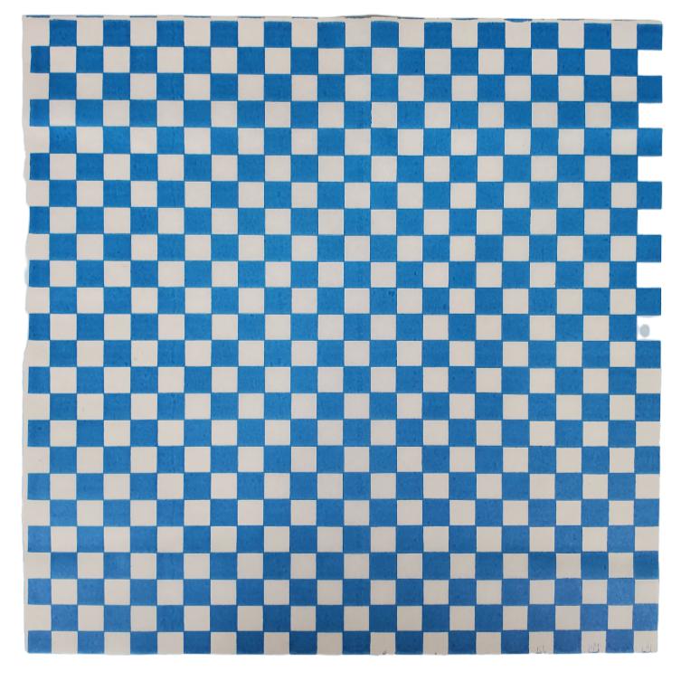 Checkered Sheets - Blue - 14"x14" - 172062